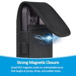 Men's Cell Phone Holster with Card Holder Clip