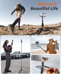 Vimose 62" Tripod Stand & Selfie Stick Combo
