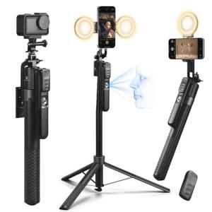 K&F Face Tracking Tripod with Light and Remote