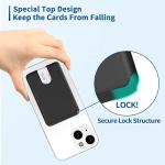 Silicone Stick-On Phone Wallet Holder, 3 Pack