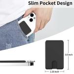 Silicone Stick-On Phone Wallet Holder, 3 Pack