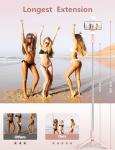 Pink Selfie Stick Tripod with Light and Remote