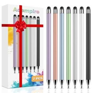 7-Piece 2-in-1 Touchscreen Stylus Set