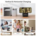 Wireless Charger Stand and Bluetooth Speaker Combo