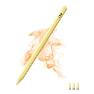 Active Stylists Pens for Touch Screens,Capacitive Magnetic Tablet Stylus Pom Tip High Sensitivity & Precision,Stylus Pen for Pro/Air/Mini/iPhone/Samsung/Android and Other Smartphone Device-Yellow