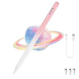 Stylus Pen for Android Tablet,Tablet Pencil for iOS/Android,Rechargeable Active Stylus Pen for iPhone/Samsung/Huawei/Vivo/Lenovo/Pixel and Other Android Smartphones and Tablets-Gradient Pink