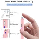 Stylus Pen for Android Tablet,Tablet Pencil for iOS/Android,Rechargeable Active Stylus Pen for iPhone/Samsung/Huawei/Vivo/Lenovo/Pixel and Other Android Smartphones and Tablets-Gradient Pink