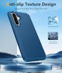 FNTCASE for Samsung Galaxy A56-5G Case: Dual Layer Protective Heavy Duty Cell Phone Cover Shockproof Rugged with Non Slip Textured Back - Military Protection Bumper Tough - 2025, 6.7 inch (Blue)