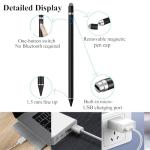 Active Stylus Pen for iPhone/iPad/Android, Kenkor Pencil with Dual Touch Function, Rechargeable Digital Fine Point Pen for Apple iPad Pro/Air/Mini/iPhone/Cell Phone/Samsung/Tablet Drawing & Writing