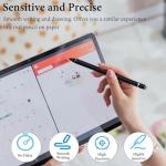 Active Stylus Pen for iPhone/iPad/Android, Kenkor Pencil with Dual Touch Function, Rechargeable Digital Fine Point Pen for Apple iPad Pro/Air/Mini/iPhone/Cell Phone/Samsung/Tablet Drawing & Writing