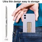 Phone Strap, CISID 4 Pcs Phone Grip with Stand Phone Strap Holder for Hand Finger Kickstand Suitable for iPhone Samsung and Most Smartphones(Black,Silver,Rose Gold,Gold 4PCS)