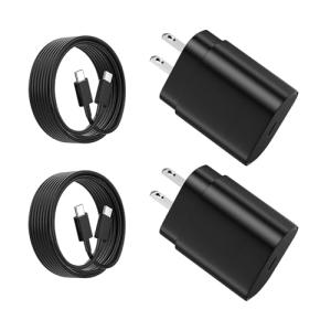 USB C Charger, Fast Charging Block, Type-C Power Adapter. The Mobile Phone Charger is Suitable for Samsung Galaxy S25/S24 S23 S22 S21 Ultra/S20/S20 Ultra/Note 20 Ultra,Android【2-Pack】