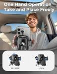 LISEN 2025 Car Phone Mount, Phone Holders for Your Car [Thick Cases Friendly] Car Phone Holder Air Vent Wider Clamp & Metal Hook Cell Phone Car Mount for iPhone Pro Max Samsung Smartphones
