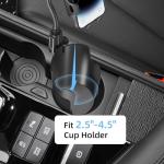 Sosirolo Cup Phone Holder for Car with 360° Adjustable Long Gooseneck, Cell Phone Holder Mount for Car | Truck | Golf Cart Compatible with iPhone & Samsung & All Smartphones