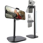 COOPER ChatStand, Adjustable Cell Phone Stand for Desk, Phone Stand for Recording, iPhone Holder for Filming, Small Tripod for iPhone, Fits Samsung, Android Smartphones, (Night Black)