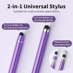 Stylus Pen for Touchscreen,2 in 1 High Precision and Sensitivity Stylus,Stylus Pen for iPad/iPhone/Android/Samsung Smartphone and Tablets,Compatible with Touch Screens(10 Colors Stylus)