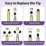 Stylus Pen for Touchscreen,2 in 1 High Precision and Sensitivity Stylus,Stylus Pen for iPad/iPhone/Android/Samsung Smartphone and Tablets,Compatible with Touch Screens(10 Colors Stylus)