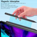 Stylus Pen for Android Tablet, Pom Tip Tablet Pencil for ios/Android,Rechargeable Active Stylus Pen for iPhone /Samsung/XiaoMi/Huawei/Vivo/Lenovo and Other Android Smartphones and Tablets-Black