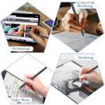 Stylus Pen for Android Tablet, Pom Tip Tablet Pencil for ios/Android,Rechargeable Active Stylus Pen for iPhone /Samsung/XiaoMi/Huawei/Vivo/Lenovo and Other Android Smartphones and Tablets-Black