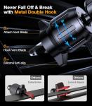 Coolpow Phone Holders for Your Car Vent Phone Mount for Car【Smallest & Wider Clamp & Metal Hook】Air Vent Phone Holder for Car Phone Holder Vent Cell Phone Stand for iPhone Samsung Android Smartphones