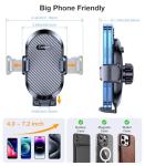 Coolpow Phone Holders for Your Car Vent Phone Mount for Car【Smallest & Wider Clamp & Metal Hook】Air Vent Phone Holder for Car Phone Holder Vent Cell Phone Stand for iPhone Samsung Android Smartphones