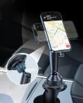 EXELIQ Universal Phone Holder - Mag-Safe Car Cup Holder Mount for iPhone, Samsung & All 4.0-7.0 inches Smartphones