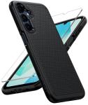 FNTCASE for Samsung Galaxy A16-5G Case: Dual Layer Protective Heavy Duty Cell Phone Cover with Non Slip Textured Back - Shockproof Rugged Military Grade Drop Protection Bumper Tough Black