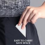 DWPVT 2pcs Adjustable Foldable Cell Phone Stands Universal Portable Multi-Angle Pocket Mobile Phone Desktop Holder Stand Compatible with iPhone Samsung Galaxy (Black + White)