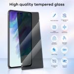 3+3 Pack for Samsung Galaxy S21 FE 5G Privacy Screen Protector & Phone Camera Lens Protector 9H Tempered Glass Cell Phone Protector Camera Case (Galaxy S21 FE Privacy)