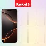 New Horrizon [6-Pack for iPhone 17 Pro Max Screen Protector (6.9-Inch), Mobile Phone Tempered Glass Film, [LifetimeSupport][Impact-Protection][Anti-Shatter][Anti-Scratch]