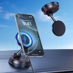 for Magsafe Car Mount Charger,15W Magnetic Car Phone Holder for iPhone 17 Pro Max Wireless Charger,Suction Magnet Mobile Phone Holders Dashboard Windscreen Just for iPhone Air 16 15 14 13 12 11 Mounts