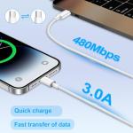 iPhone 17 16 15 Fast Charger, 20W iPhone Fast Charger Plug with 2M USB C to C Cable for IPhone 17/16/15/15 Plus/15 Pro/15 Pro Max/iPad Pro/Air/Mini, USB C Plug Mobile Phone Charger USB C Power Adapter