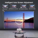 XuanPad Mini Projector, 2025 Upgraded 26000L Portable Video Home Projector, 4K Support, Compatible with TV Stick, HDMI, USB, Laptop, iPhone, Android Smartphone