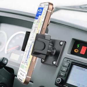 MAGJIEYX Drill Base Car Phone Holder, 360° Rotatable Phone Mount for Truck Boat Planes Wall Dashboard Secure Grip Compatible with for iPhone Samsung 4.7''-7'' All Smartphones Car Accessories