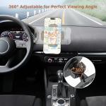 MAGJIEYX Drill Base Car Phone Holder, 360° Rotatable Phone Mount for Truck Boat Planes Wall Dashboard Secure Grip Compatible with for iPhone Samsung 4.7''-7'' All Smartphones Car Accessories