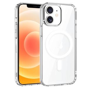 Exsight Magnetic Case for iPhone 12/12 Pro, Clear Phone Cases Compatible with MagSafe, Military Grade Airbag Drop Protection, Anti-Yellowing, Anti-Scratch, Shockproof Cell Phone Cover, Transparent