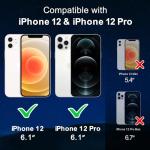 Exsight Magnetic Case for iPhone 12/12 Pro, Clear Phone Cases Compatible with MagSafe, Military Grade Airbag Drop Protection, Anti-Yellowing, Anti-Scratch, Shockproof Cell Phone Cover, Transparent