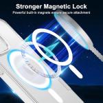 Exsight Magnetic Case for iPhone 12/12 Pro, Clear Phone Cases Compatible with MagSafe, Military Grade Airbag Drop Protection, Anti-Yellowing, Anti-Scratch, Shockproof Cell Phone Cover, Transparent