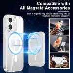 Exsight Magnetic Case for iPhone 12/12 Pro, Clear Phone Cases Compatible with MagSafe, Military Grade Airbag Drop Protection, Anti-Yellowing, Anti-Scratch, Shockproof Cell Phone Cover, Transparent