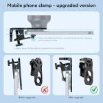 APEXEL HB100 Ultra HD Phone Macro Lens with 45 Lighting Options & AF Anti-Glare Macro Lens Suitable for iPhone, Samsung, Pixel and Other Smartphones