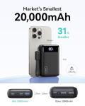 INIU Power Bank, Ultra Small 20000mAh 22.5W PD Portable Charger Fast Charging, USB C in&Out Battery Pack, Mobile Phone Portable Power Banks Compatible with iPhone 17 16 15 Samsung S22 Google iPad etc