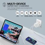 DN‑Technology For iPhone 17 16 15 Charger with Cable USB C GaN 36W SuperFast USB A UK Charging Plug Cable 60W TypeC Braided Meets USB-IF& MFi Specs for iPhone 17/16/15 Pro/Max/Air/Plus iPad Smartphone