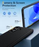 FNTCASE for Samsung Galaxy S25 FE Case: Shockproof Protective Lightweight with Screen Protector Duty Rugged Cell Phone Cover Non Slip | Military Grade Drop Protection for S25FE(Black, 6.7inches)