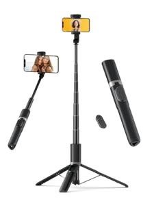 Jishane Selfie Stick 61"Phone Tripod All in One Extendable Tripod for iPhone with Detachable Remote Portable Phone Stand for Filming Compatible with iPhone 17/16/15/14/13/12Pro and Samsung Smartphones