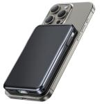 For Magsafe Power Bank, Wireless Portable Charger, 10000mAh Magnetic Power Bank Fast Charging with USB-C, Smartphones Battery Pack Compatible with iPhone 16/15/14/13/12 Series, Midnight Black