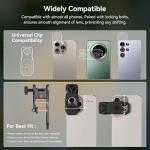 APEXEL HB100-HD Mobile Macro Lens, F1.8 with 45 Fill Light Modes, 10X Mobile Phone Lens with Phone Clip, Compatible with iPhone 17/16/15, Samsung, Google Pixel, and Other Smartphones