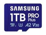Samsung PRO Plus microSD Memory Card + Adapter, 1TB MicroSDXC, Up to 180 MB/s, Full HD & 4K UHD, UHS-I, C10, U3, V30, A2 for Android Phones, Tablets, GoPRO, DJI Drone, MB-MD1T0SA/AM, 2024
