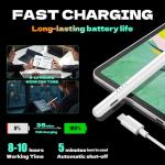 Tablet Pen, Digital, Stylus Pens for Touch Screens, Compatible with iPhone, Samsung/Android Smart Phone, Magnetic Pen Rechargeable Tablet Writing Drawing Pencil (Gradient purple)