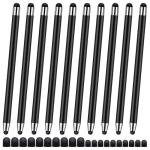 Stylus Pens for Touch Screens,10Pack Universal Capacitive Touch Screen Pens for iPad/iPhone/Smartphones and Tablets,Compatible with All Capacitive Touch Screen (10Pack black)