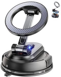 Magsafe Car Mount【28 Strong Magnets】Magnetic Phone Holder for Car Phone Holder Mount Dash【360°】Cell Phone Holders for Your Car Accessories for Women Men iPhone 16 Pro Max 15 14 13 12 Plus | Detachable
